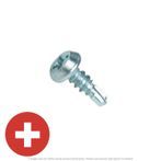 #7 x 7/16" Zinc Plated Pan Head Framing Tek Screw - 10,000 per Case