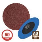 CGW 59539  3" Quick Change Disc Roll-On Arb. 50G  AO  25 per Box