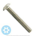 #10-32 x 1-1/4" Stainless Steel 6-Lobe Star Button Head Machine Screw
