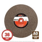 CGW 38022 Bench Grinding Wheel 8" x 1" x 1-1/4" Arb. A36-O-V Brown