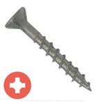 #8 x 1" Flat Head Recex Drive Woodmaster Screws - 10,000 per Case