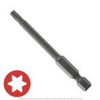 T20 x 3-1/2" Overall Length Impact Ready 6-Lobe Star Drive Bit