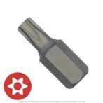 T9 x 1" Overall Length 6-Lobe Star Security Bit