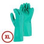 12" Majestic 3247 Unlined 15 Mil Nitrile Gloves with Diamond Pattern, Size XL