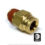 DOT Male Push-To-Connect Connector, 3/4 Tube x 1/2 MPT