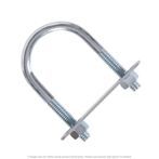 5/16"-18 x 1-1/4" Pipe x 3" Deep U-Bolt Zinc - 10 per Box