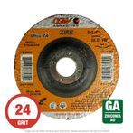 CGW 37535 Quickie Grind ZA24T Grinding Wheel 5" x 1/4" x 7/8" T27 Zirconia 25 per Box
