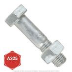3/4"-10 x 1-1/2" Hot Dip Galvanized A325 Structural Bolt With A563 Grade DH Nut