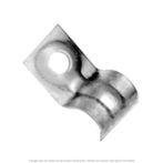 5/16" One Hole Tube Strap Zinc Plated Steel
