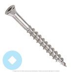 #7 x 2-1/4" Stainless Steel Trim Head Deck Square Drive