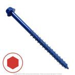 1/4" x 4" Hex Washer Head Concrete Screw Exterior Grade Coating - 100 per Box
