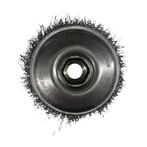 CGW 60110 Crimp 4" Wire Cup Brush .020 Carbon 1-1/8" Trim 5/8"-11 AH
