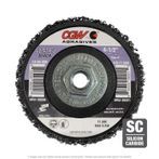CGW 59201 EZ Strip Wheel 4-1/2" x 5/8-11" Sil Carbide Coarse Black 10 per Box