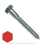 1/4" x 6" Zinc Plated Hex Lag Screw