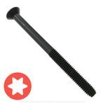 5/16"-18 x 4" Flat Head Floorboard Screw, 6-Lobe Star Drive [T-40]