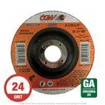 CGW 35624 Quickie Grind 4-1/2" x 1/4" x 7/8" ZA24T Grinding Wheel T27 Zirconia 25 per Box