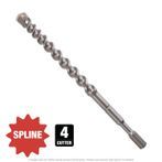 3/4" x 22" Spline 4-Cutter Carbide Bit
