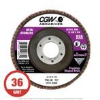 CGW 42860 eXtreme II 4-1/2" x 7/8 XL Flap Disc T27 PSG 36G 10 per Box