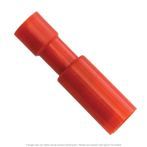 Nylon Insulated Snap Plug Receptacle Red 22-18 AWG, 0.180" Diameter - 50 Pack