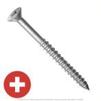 1/4" x 4" Stainless Steel Flat Head Concrete Screw 410 - 100 per Box