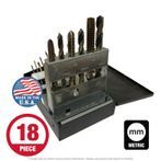 Viking #57990 SP-18TDM Premium Metric Tap & Drill Set (18 Piece)