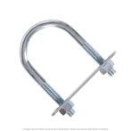 1/2"-13 x 3-1/2" Pipe x 6" Deep U-Bolt Zinc - 10 per Box