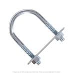 1/4"-20 x 1-1/4" Pipe x 2-3/4" Deep U-Bolt Zinc - 10 per Box