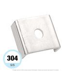 3/8" Saddle “U” Washers For Strut, Stainless Steel, 50 per Box