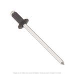 1/8" Diameter x 1/4" Grip Black Aluminum Blind Rivet