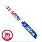 Lenox 9118R Heavy Duty 9" x 18 TPI Recip Saw Blade For Metal, 25-Pack