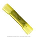 Heat Shrink Butt Connector Yellow 12-10 AWG - 25 Pack