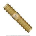 Yellow Zinc Double End Stud M10-1.25 x M10-1.25 x 48mm Overall Length - 10 per Box