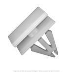 White Nylon Rocker Panel Moulding Clip - 15 per Box