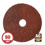 CGW 48026  Resin Fiber Disc 5" x 7/8"  Alum Oxide 80G 25 per Box