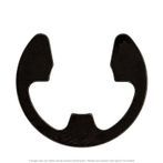 7/16 Shaft E-Type Retaining Ring Phosphate & Oil Finish - 100 per Box