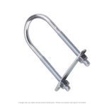 5/16"-18 x 2" Pipe x 5-3/16" Long U-Bolt Zinc - 10 per Box