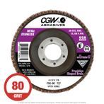 CGW 42863 eXtreme II 4-1/2" x 7/8 XL Flap Disc T27 PSG 80G 10 per Box