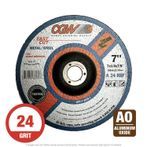 CGW 36261 A24R Grinding Wheel 7" x 1/4" x 7/8" T27 AO 25 per Box