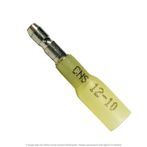 Heat Shrink Snap Plug Yellow 12-10 AWG, 0.157" Diameter - 50 Pack