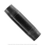 1" Pipe Thread x 2" Black Iron Nipple