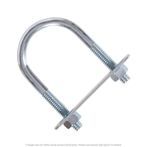1/2"-13 x 2-1/2" Pipe x 5" Deep U-Bolt Zinc - 10 per Box