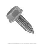 M8-1.25 x 25mm Black Phosphate Hex Washer Head Tapping Screw - 25 per Box