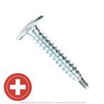 #8 x 1/2" Zinc Plated K-Lathe Round Washer Head Tek Screw