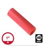1" x 48" Flexible Dual Wall Adhesive-Lined Red Heat Shrink Tubing