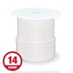 Primary Wire 14 Gauge White 100 ft. Spool