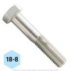 1/4"-20 x 6-1/2" Stainless Steel Hex Head Cap Screw