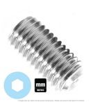 M4-0.7 X 4mm Stainless Steel Cup Point Socket Set Screw A2