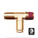 DOT Push-To-Connect Run Tee, 1/4T x 1/4 MPT x 1/4T