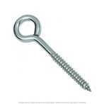 0.225 x 2-3/16" Overall Length Stainless Steel Screw Eye - 20 per Box