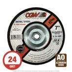 CGW 35643 A24N Grinding Wheel 7" x 1/4" x 5/8"-11 T27 AO 10 per Box